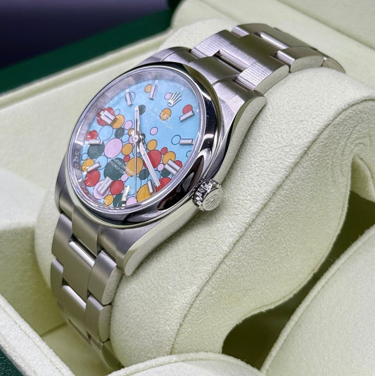 ロレックス オイスターパーペチュアル 126000 セレブレーションモチーフ文字盤|Timeseek