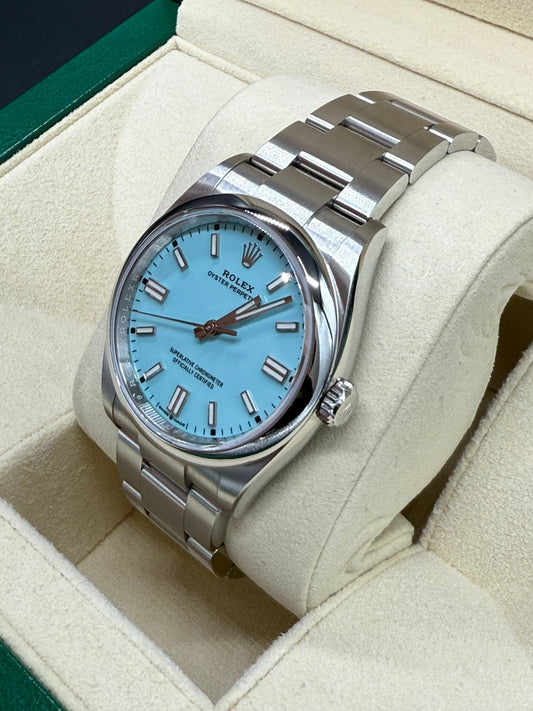 ロレックス オイスターパーペチュアル 126000 ターコイズ文字盤|Timeseek