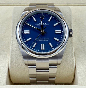 ロレックス オイスターパーペチュアル 134300 メットブルー文字盤