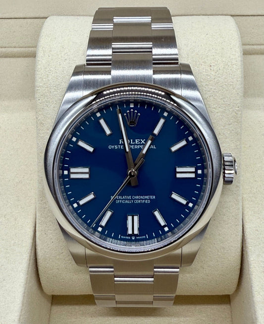 ロレックス オイスターパーペチュアル 134300 メットブルー文字盤｜Timeseek