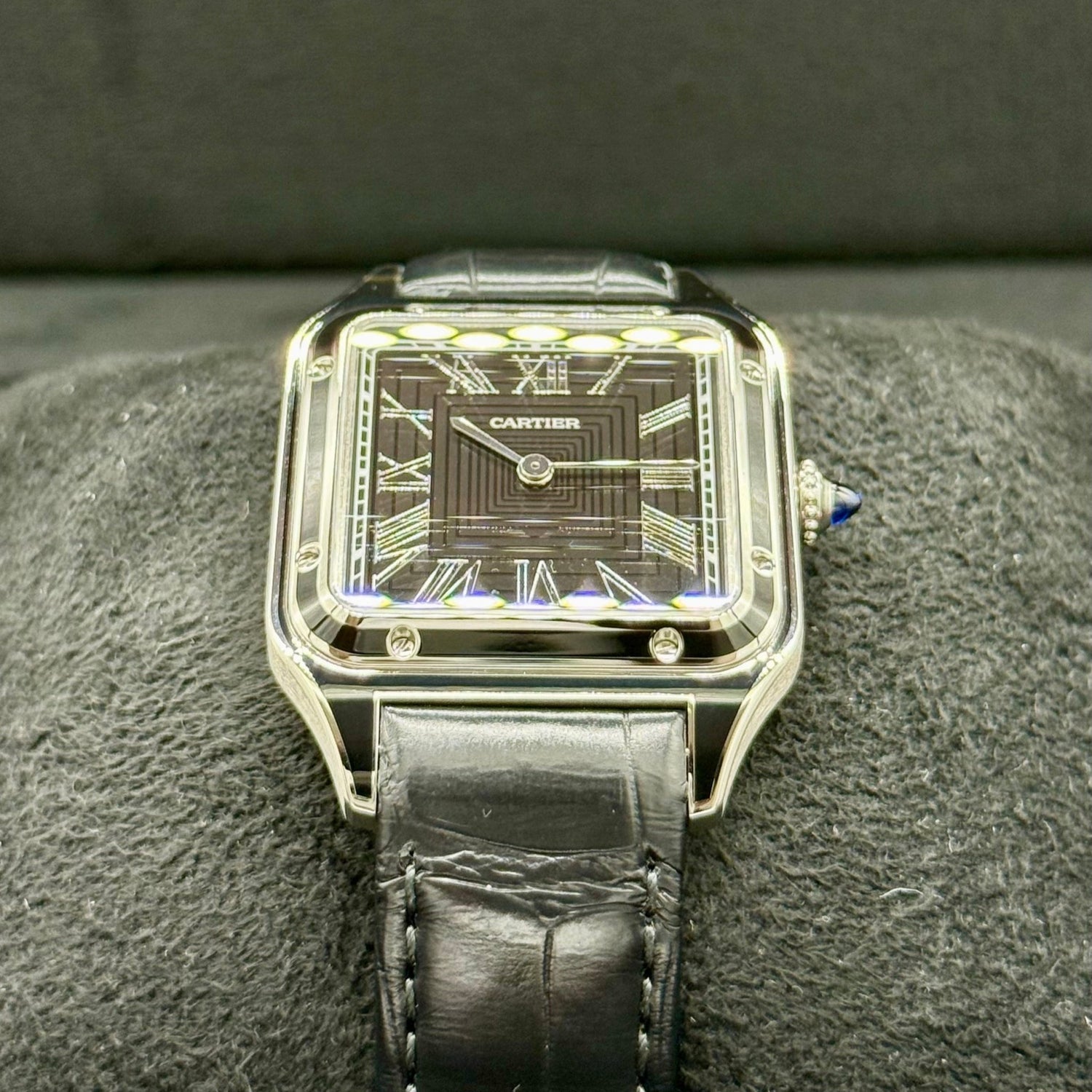 カルティエ サントス デュモン WSSA0046 ブラックラッカー文字盤｜Timeseek